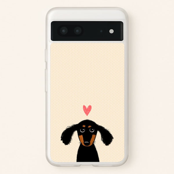 Dachshund Puppy Love - Phone Case for Google Pixel 7