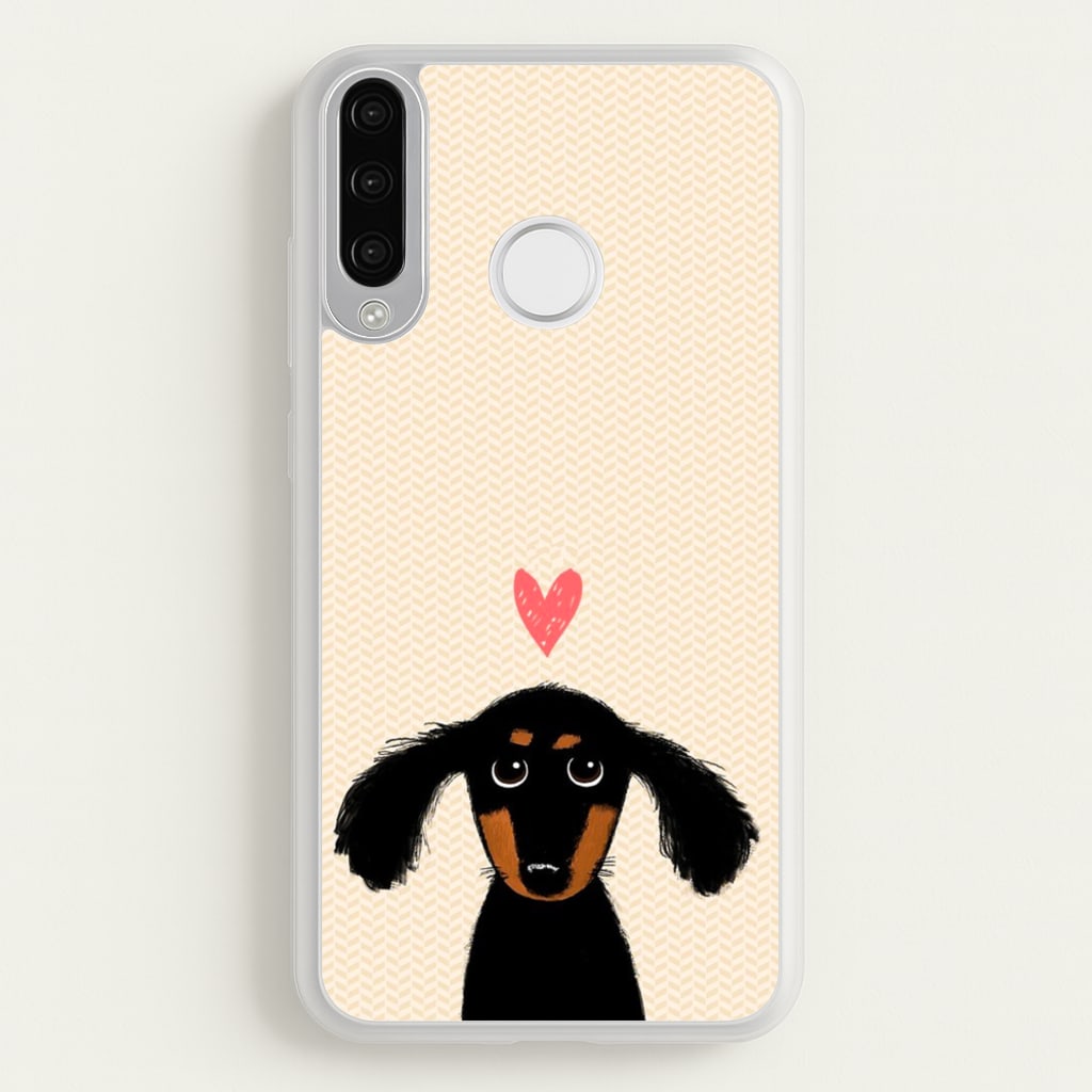 Dachshund Puppy Love - Phone Case for Huawei P30 Lite