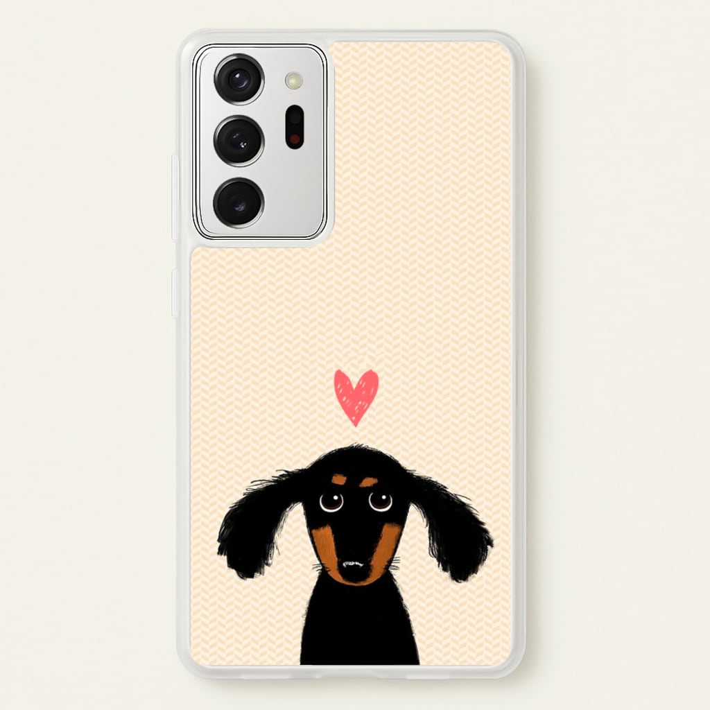 Dachshund Puppy Love - Phone Case for Galaxy Note 20 Ultra