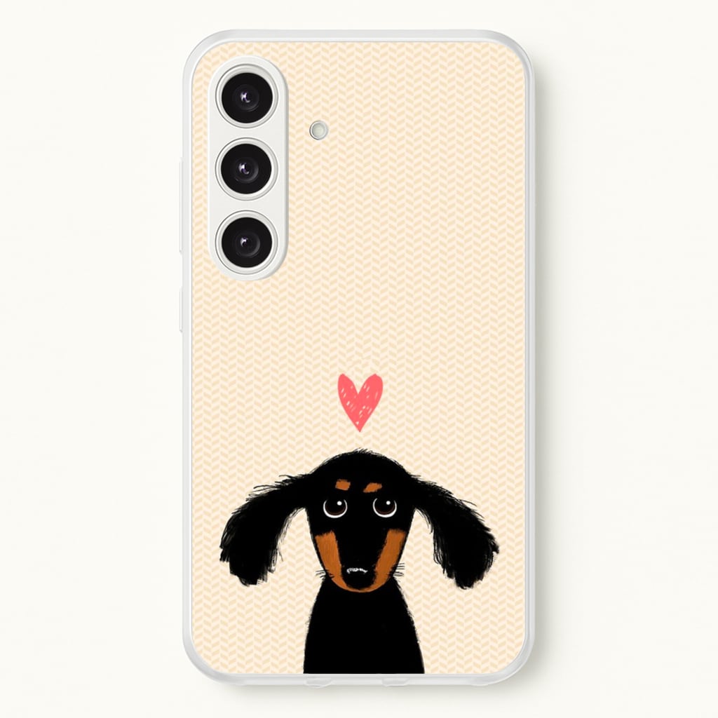 Dachshund Puppy Love - Phone Case for Galaxy S24