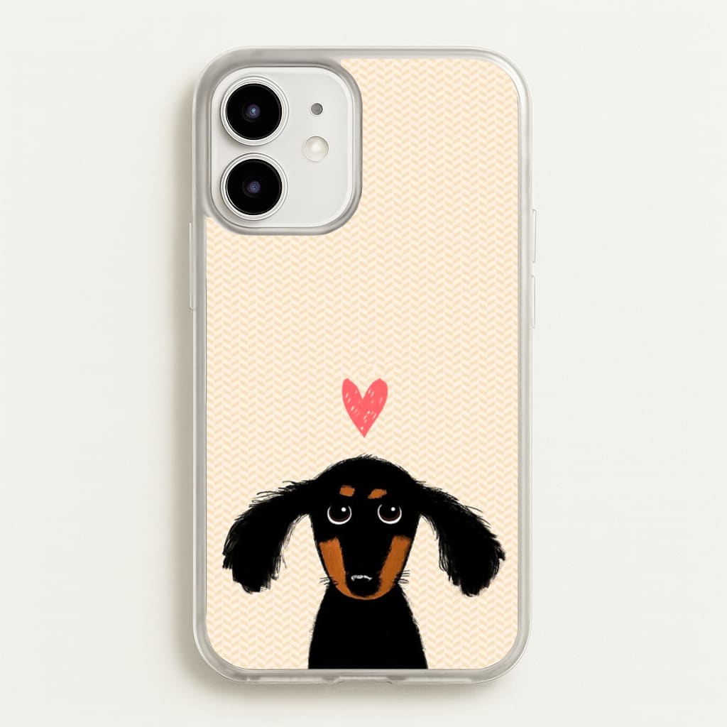 Dachshund Puppy Love - Phone Case for iPhone 12 Mini