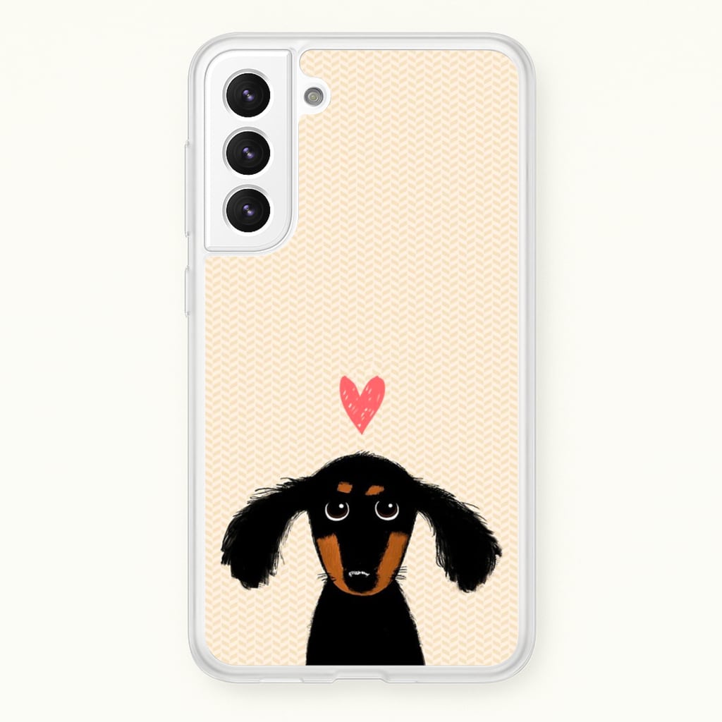 Dachshund Puppy Love - Phone Case for Galaxy S22