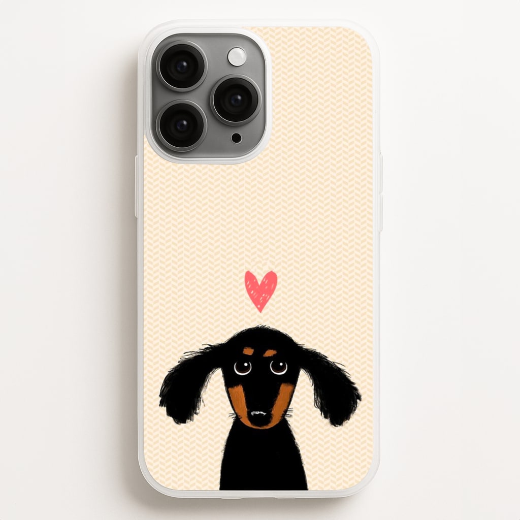 Dachshund Puppy Love - Phone Case for iPhone 11 Pro