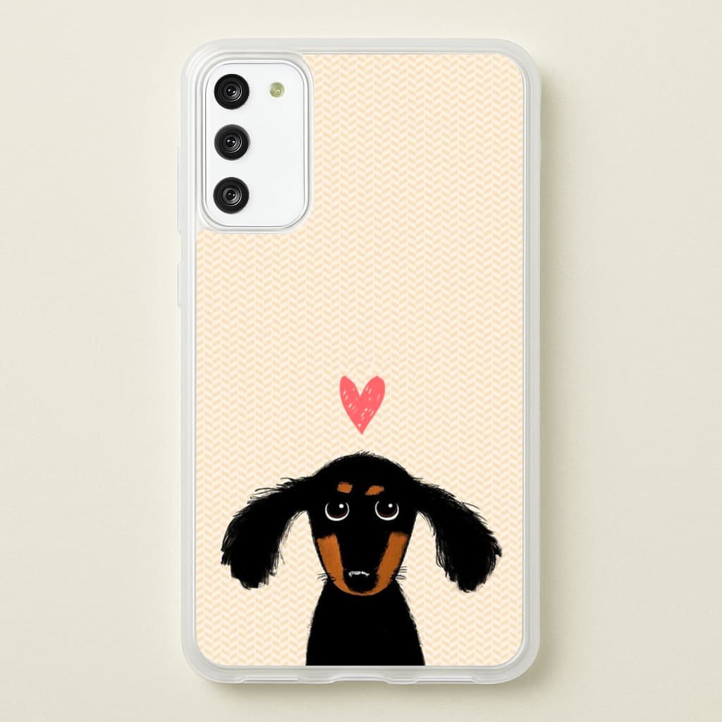 Dachshund Puppy Love - Phone Case for Galaxy A41