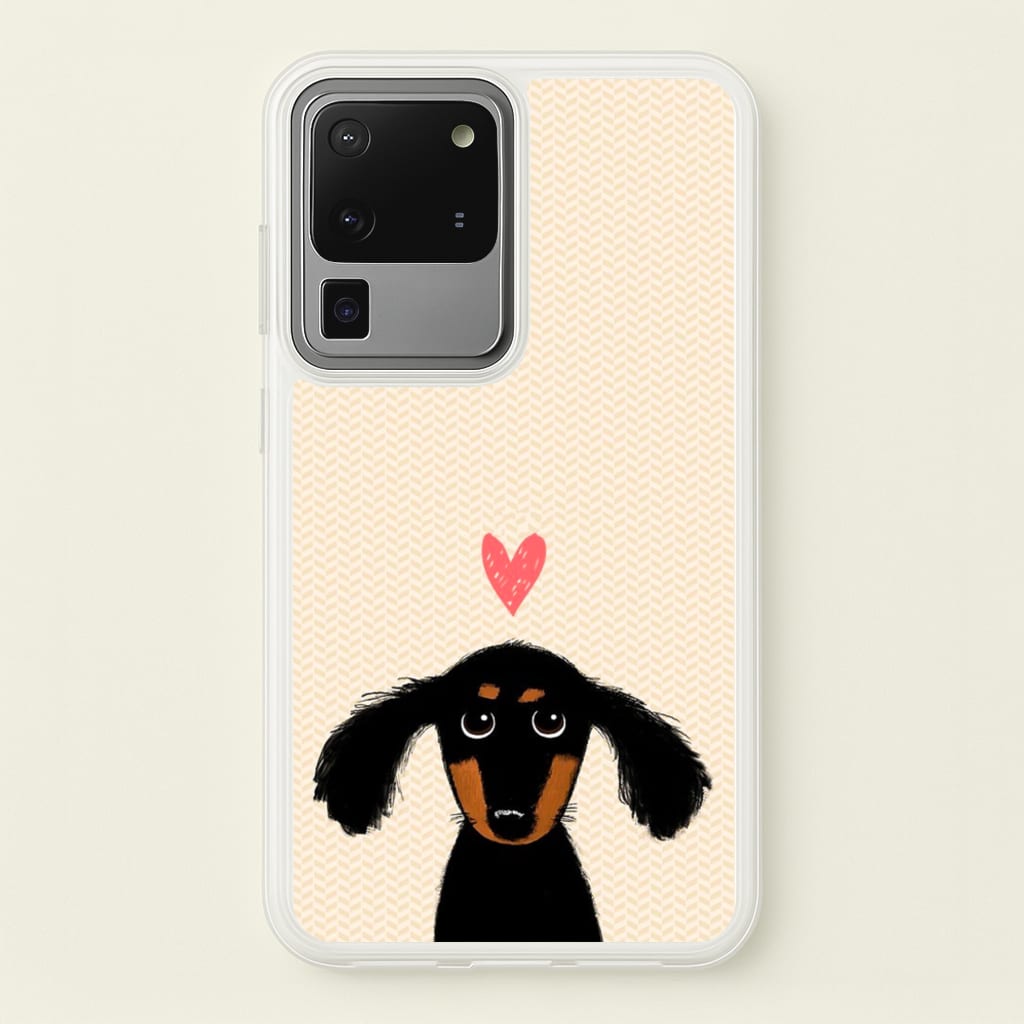 Dachshund Puppy Love - Phone Case for Galaxy S20 Ultra