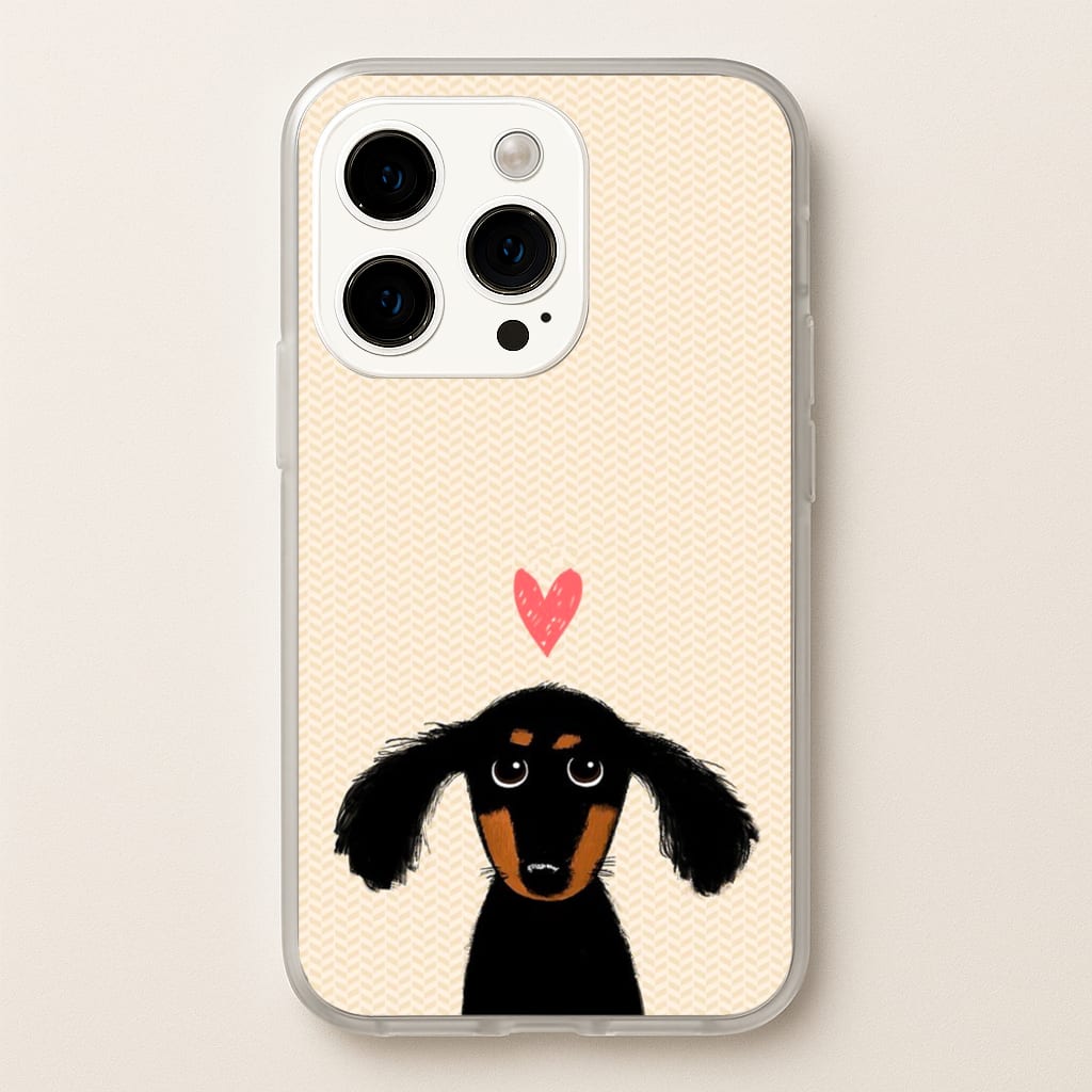 Dachshund Puppy Love - Phone Case for iPhone 15 Pro