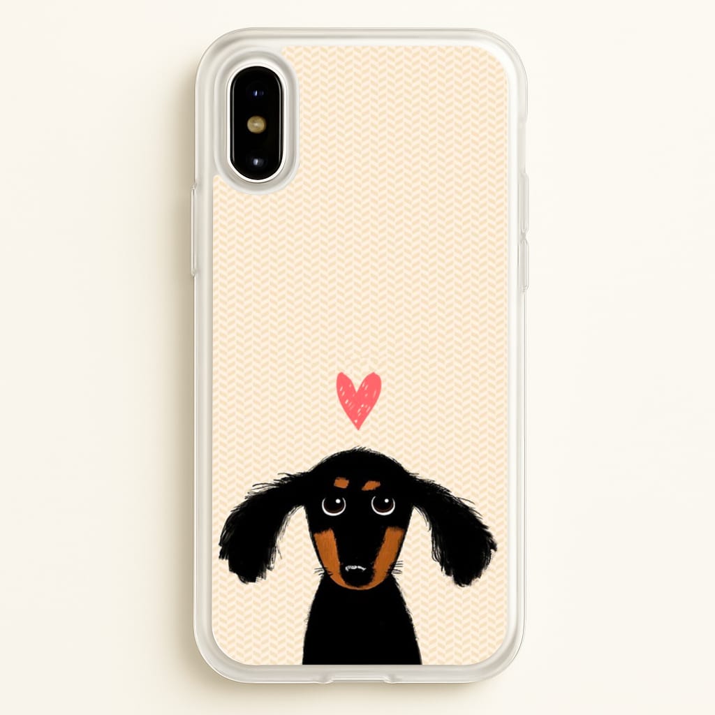 Dachshund Puppy Love - Phone Case for iPhone X / XS