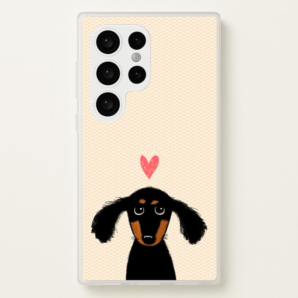 Dachshund Puppy Love - Phone Case for Galaxy S24 Ultra