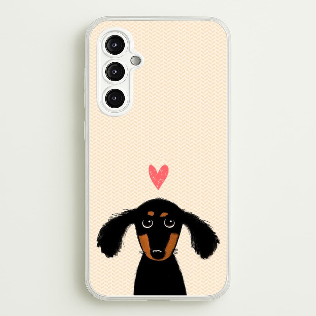 Dachshund Puppy Love - Phone Case for Galaxy A14