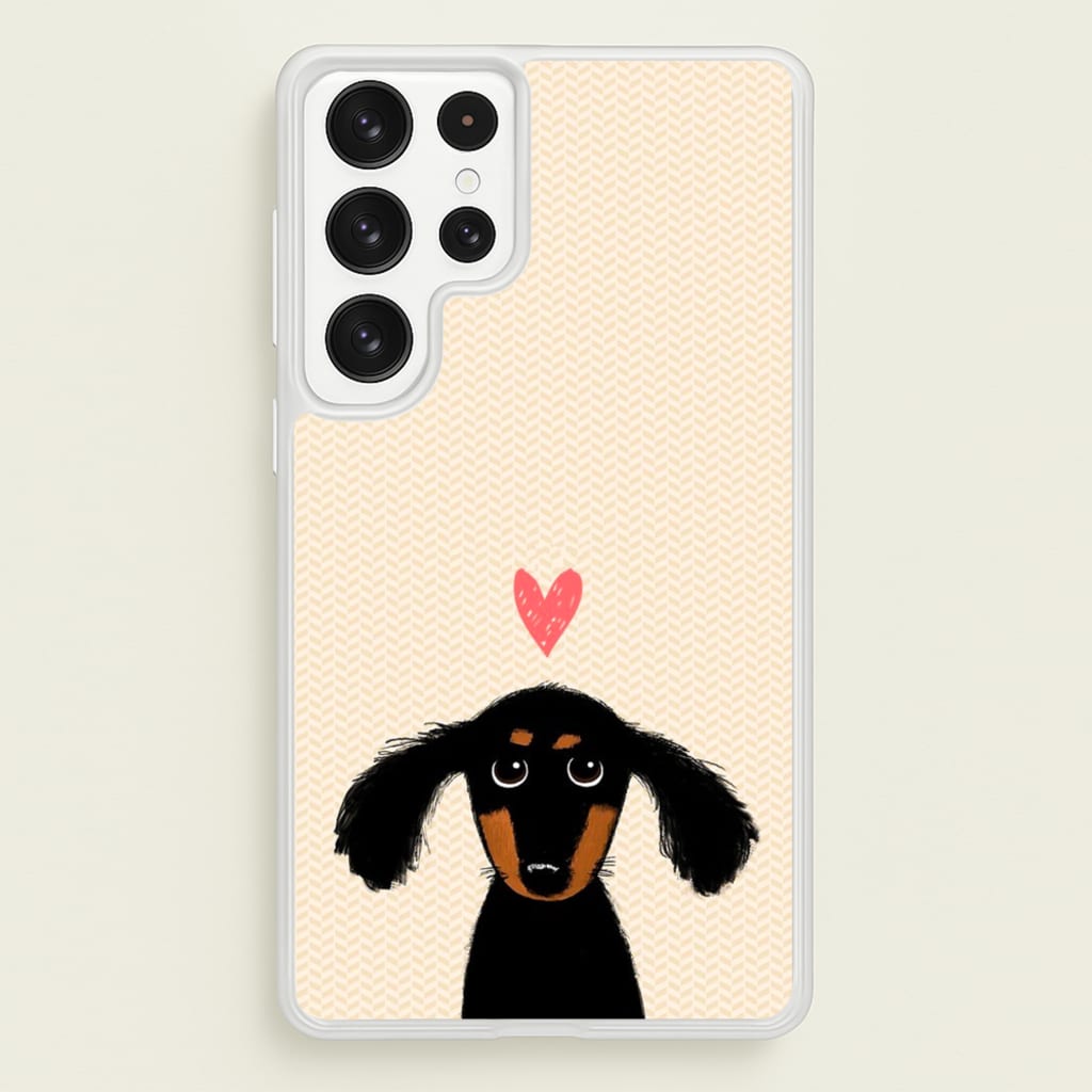 Dachshund Puppy Love - Phone Case for Galaxy S22 Ultra