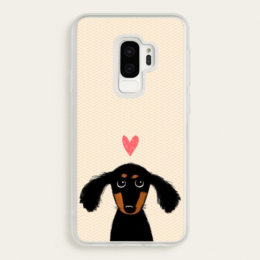 Dachshund Puppy Love - Phone Case for Galaxy S9 Plus