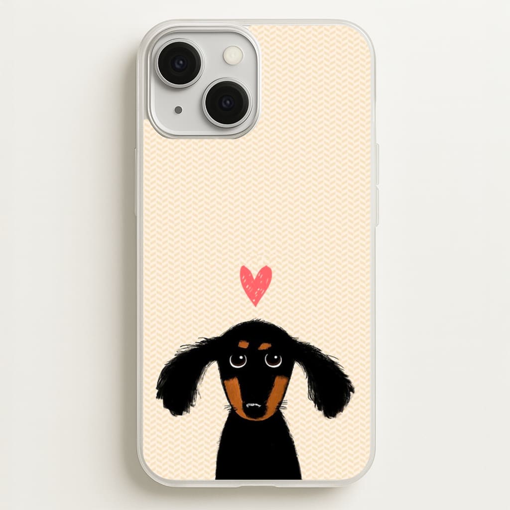Dachshund Puppy Love - Phone Case for iPhone 13 Mini