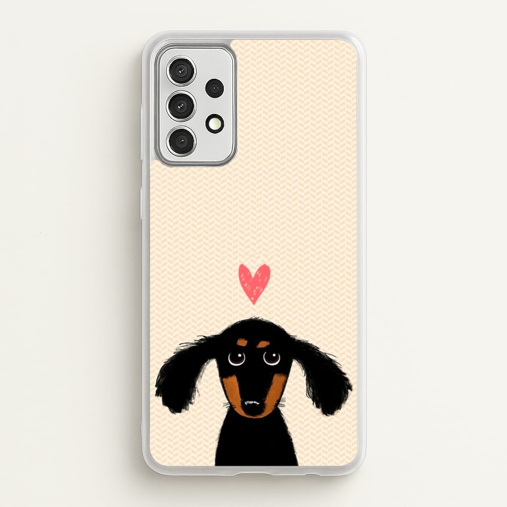 Dachshund Puppy Love - Phone Case for Galaxy A52 / A52s