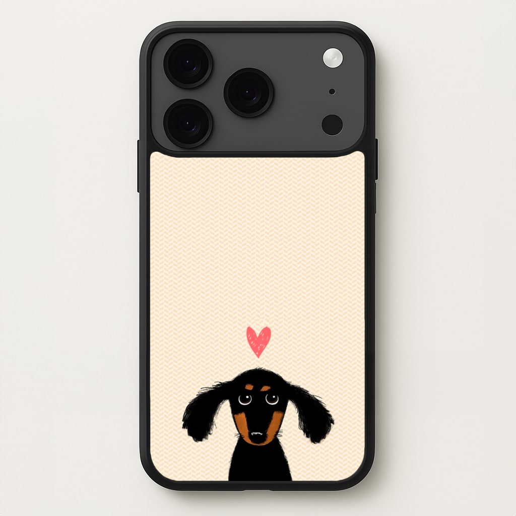 Dachshund Puppy Love Phone Case for iPhone 17 Pro