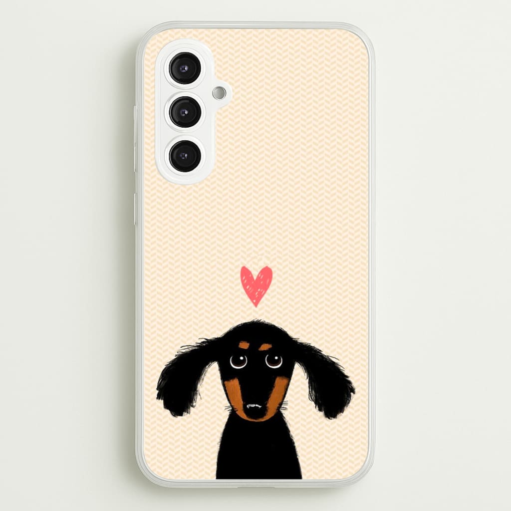 Dachshund Puppy Love - Phone Case for Galaxy S23FE