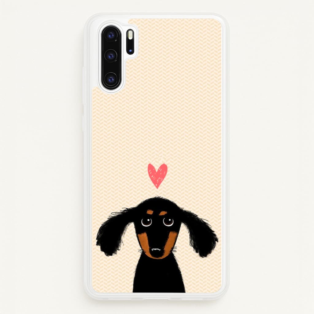 Dachshund Puppy Love - Phone Case for Huawei P30 Pro
