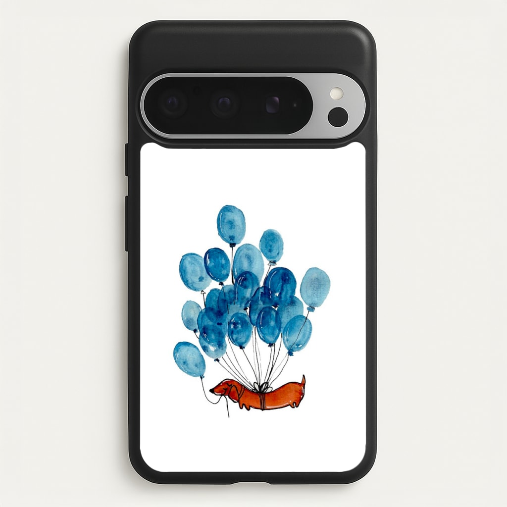 Dachshund And Balloons - Phone Case for Google Pixel 9 Pro XL