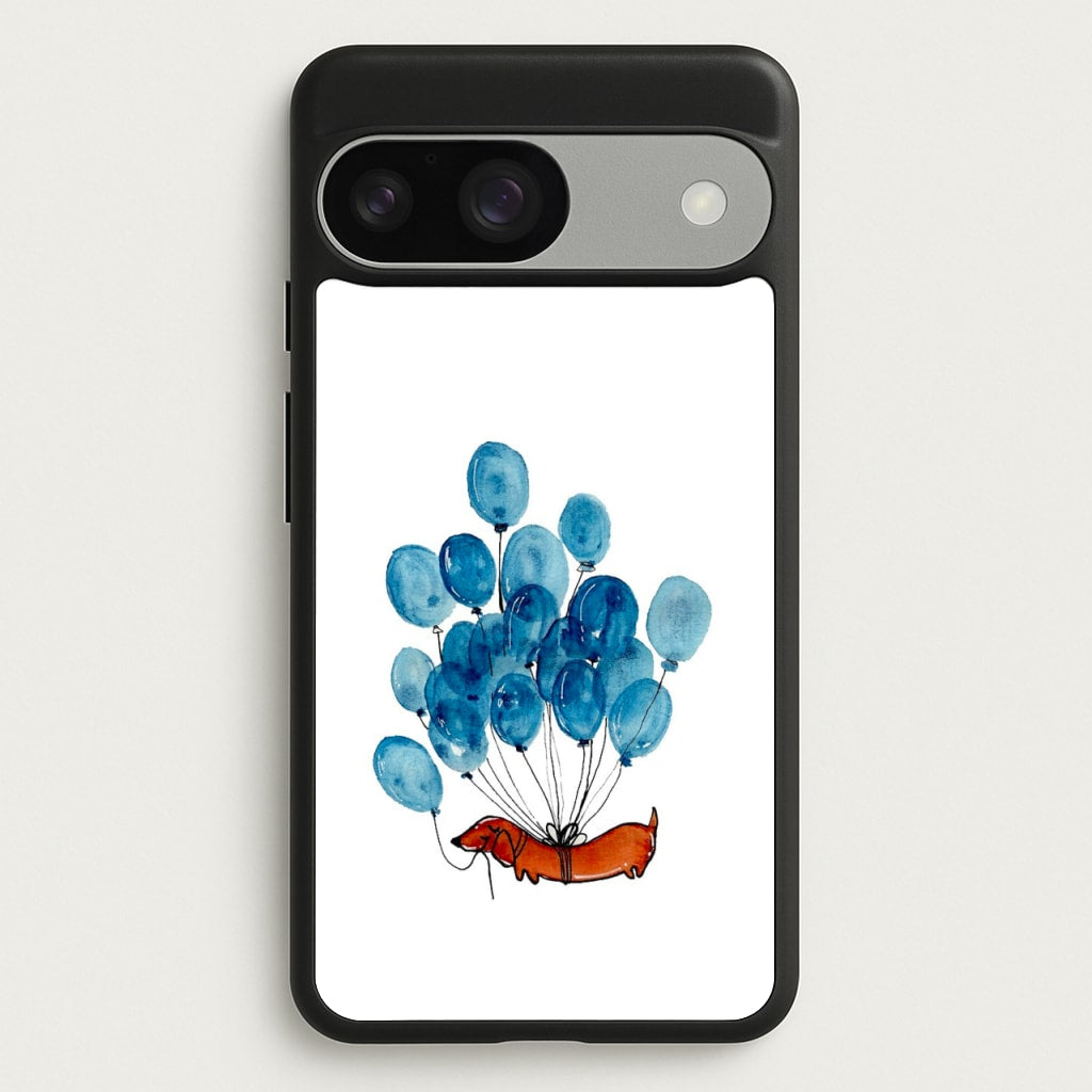 Dachshund And Balloons - Phone Case for Google Pixel 9 / 9 Pro