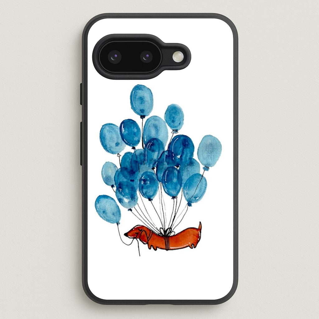 Dachshund And Balloons - Phone Case for Google Pixel 9a