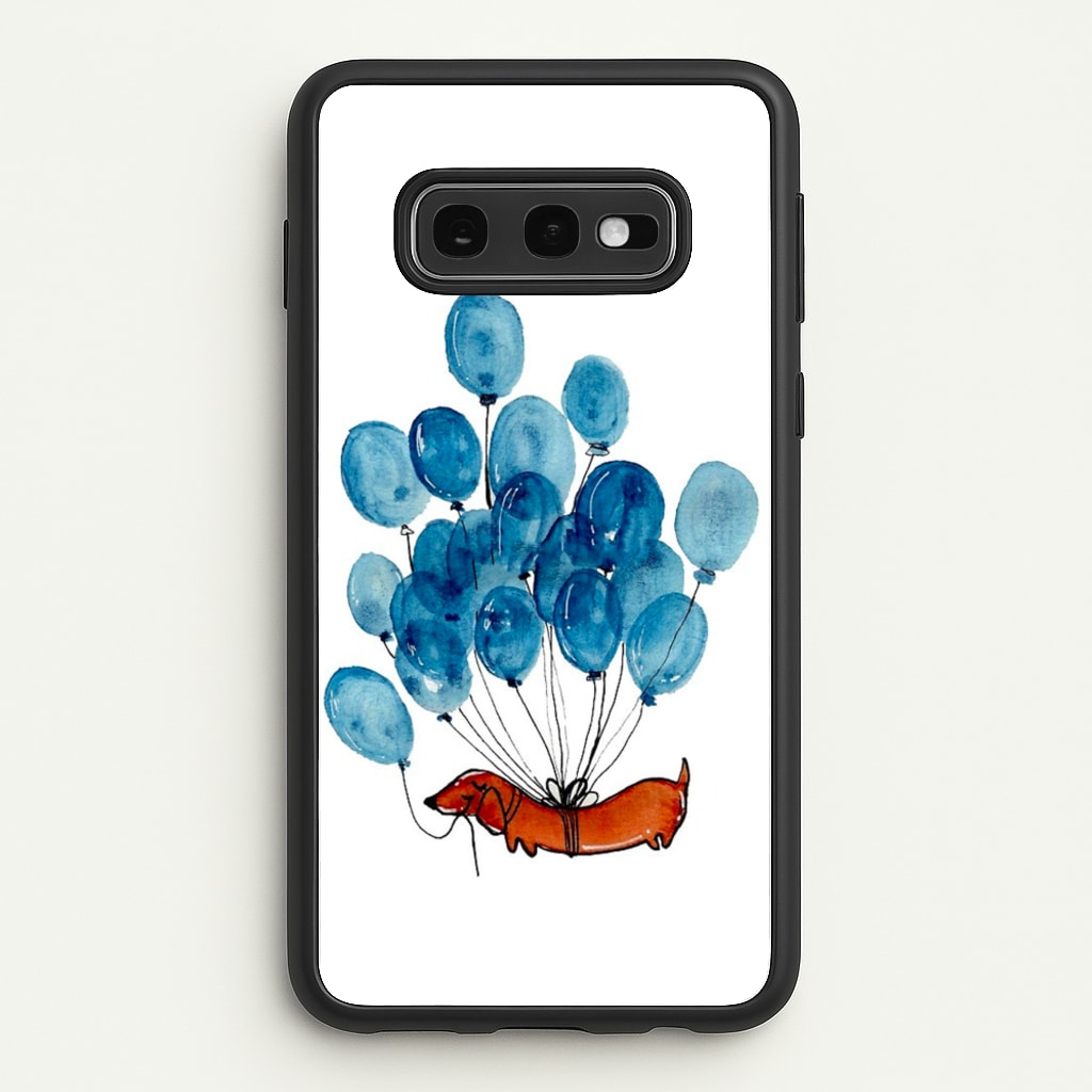 Dachshund And Balloons - Phone Case for Galaxy S10e