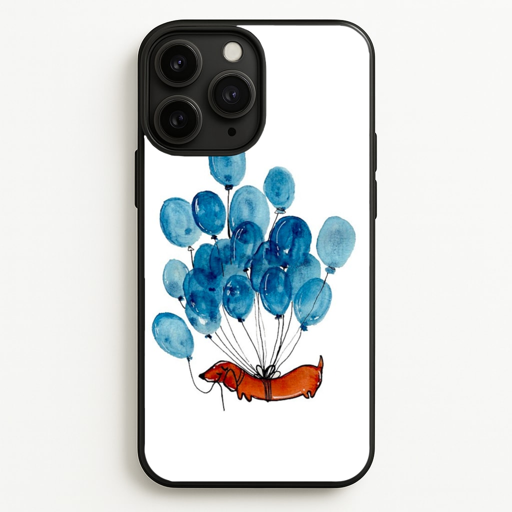 Dachshund And Balloons - Phone Case for iPhone 11 Pro Max