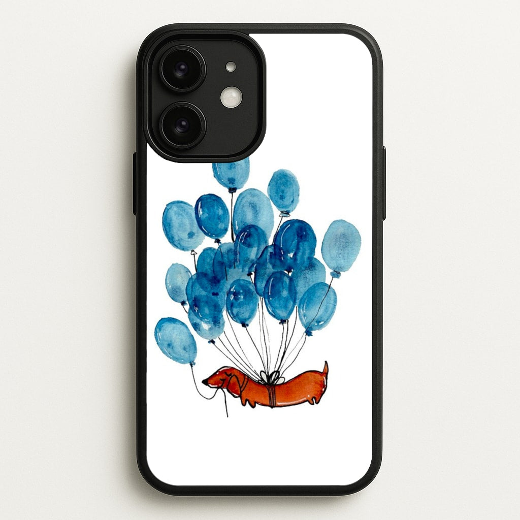 Dachshund And Balloons - Phone Case for iPhone 11
