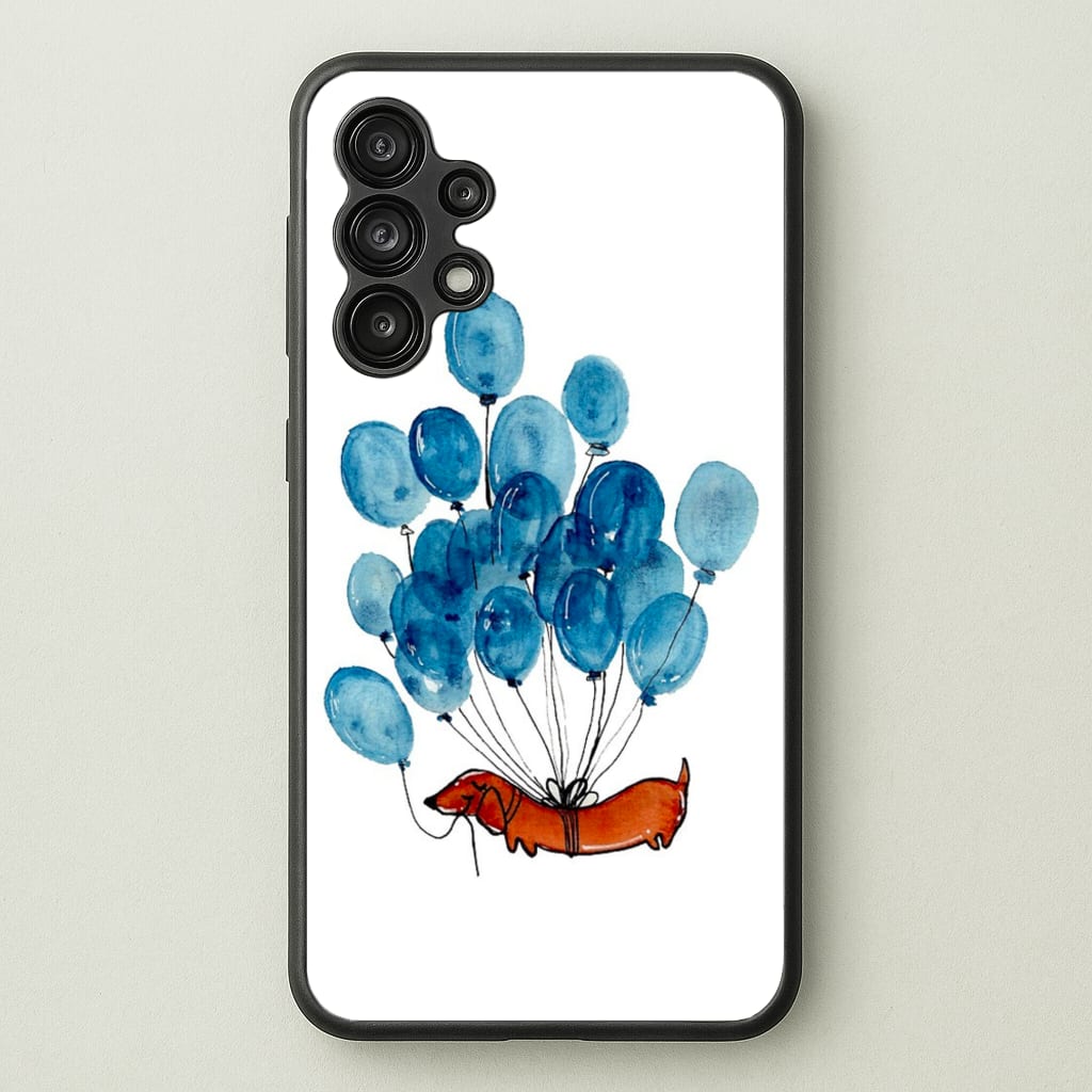 Dachshund And Balloons - Phone Case for Galaxy A13