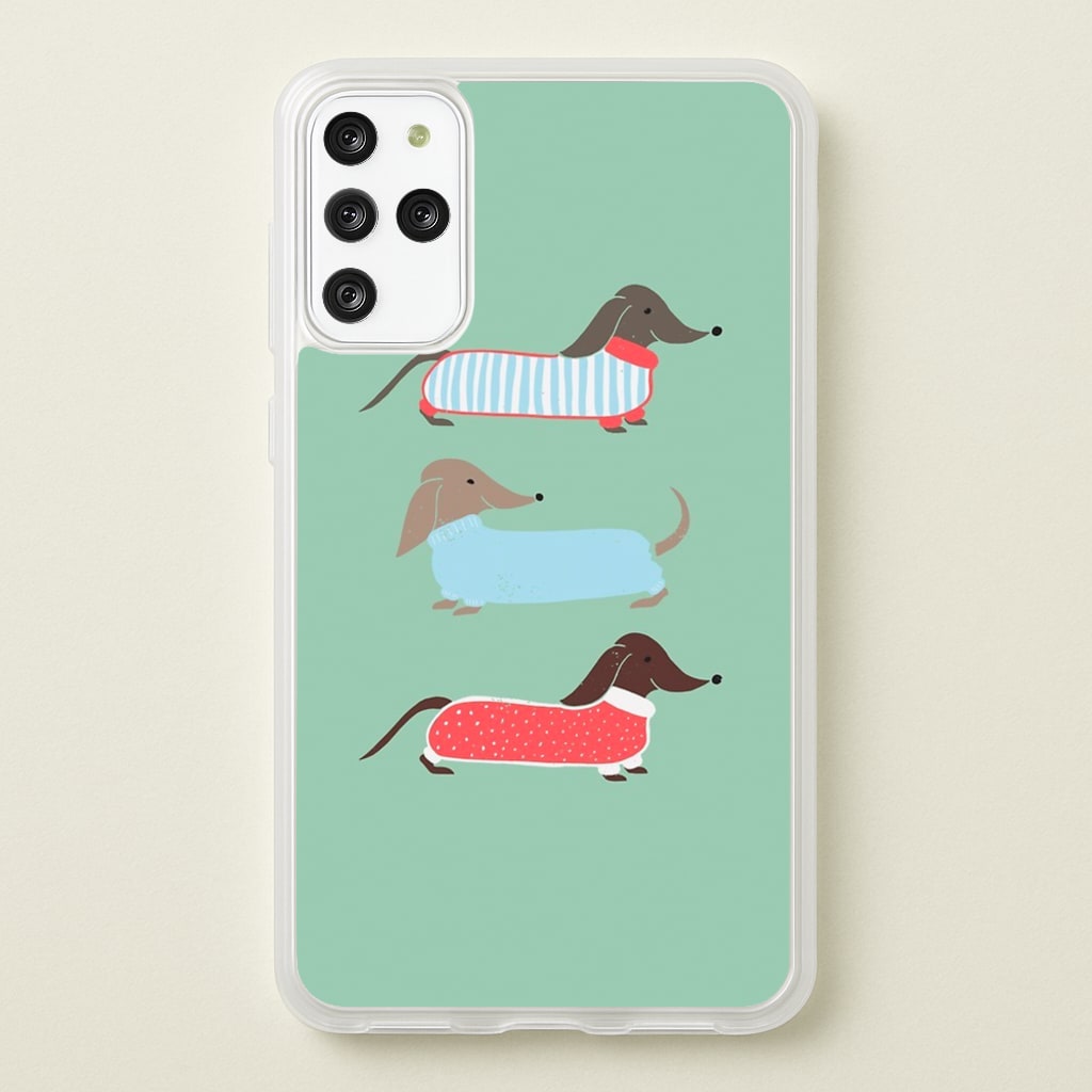 Sausage Dogs in Jumpers - Phone Case for Galaxy S20 Plus