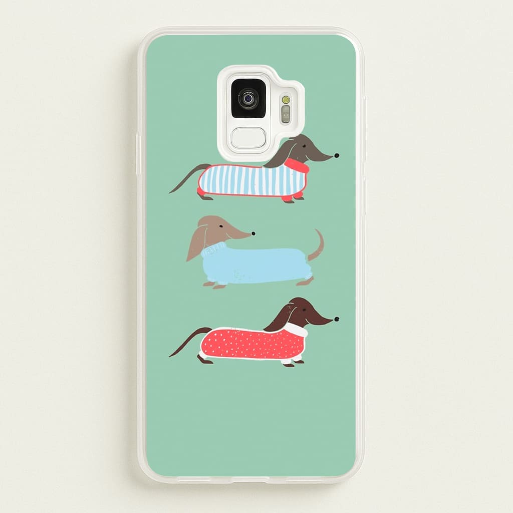 Sausage Dogs in Jumpers - Phone Case for Galaxy S9