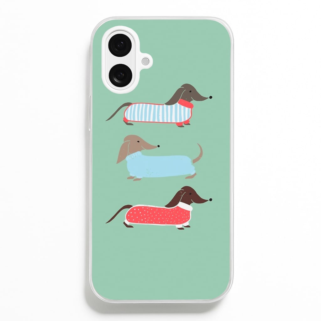 Sausage Dogs in Jumpers Phone Case