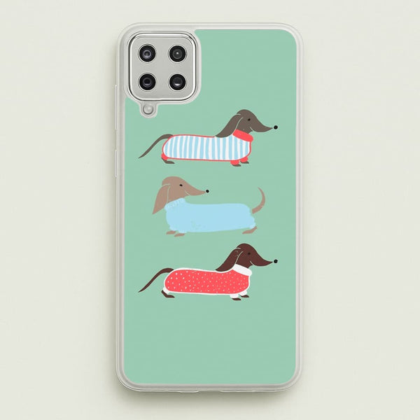 Sausage Dogs in Jumpers - Phone Case for Galaxy A12