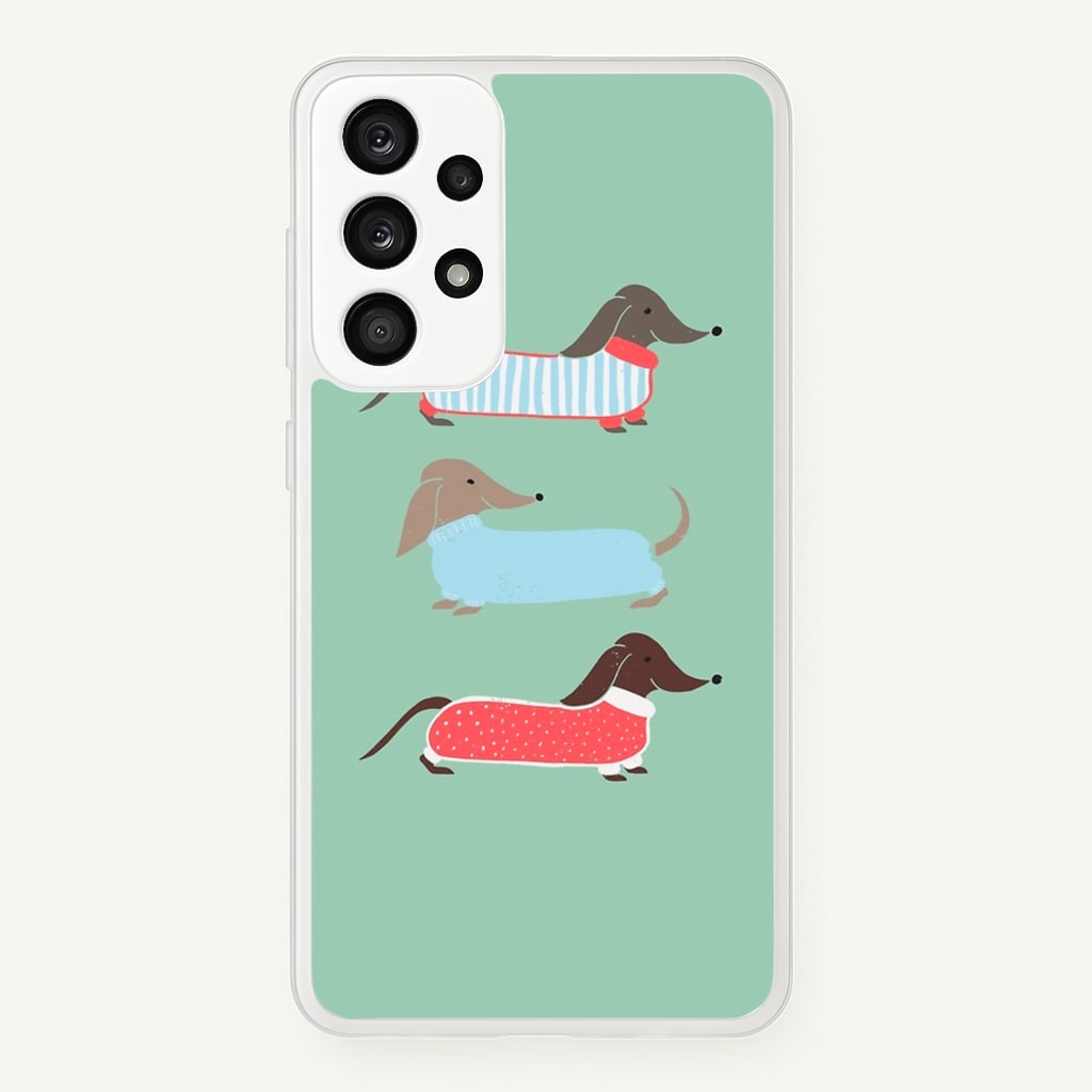 Sausage Dogs in Jumpers - Phone Case for Galaxy A33
