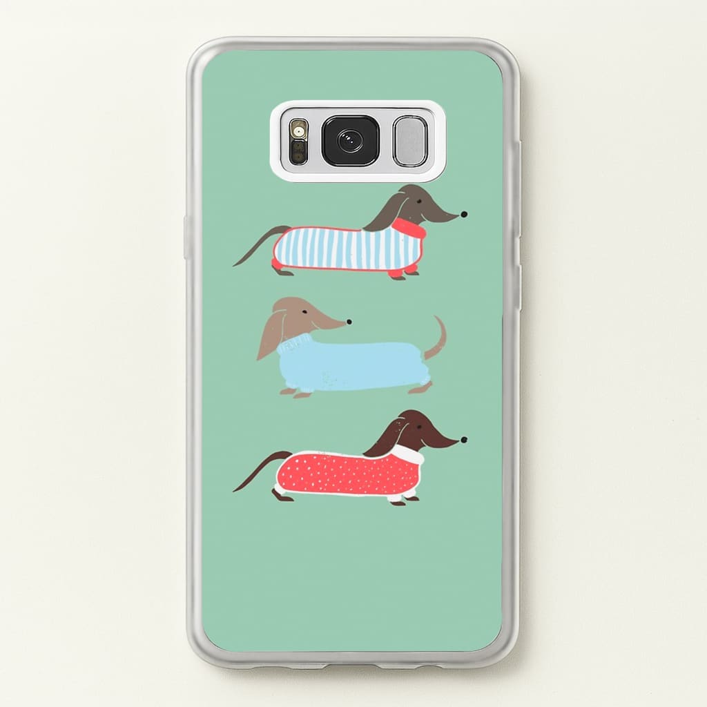 Sausage Dogs in Jumpers - Phone Case for Galaxy S8