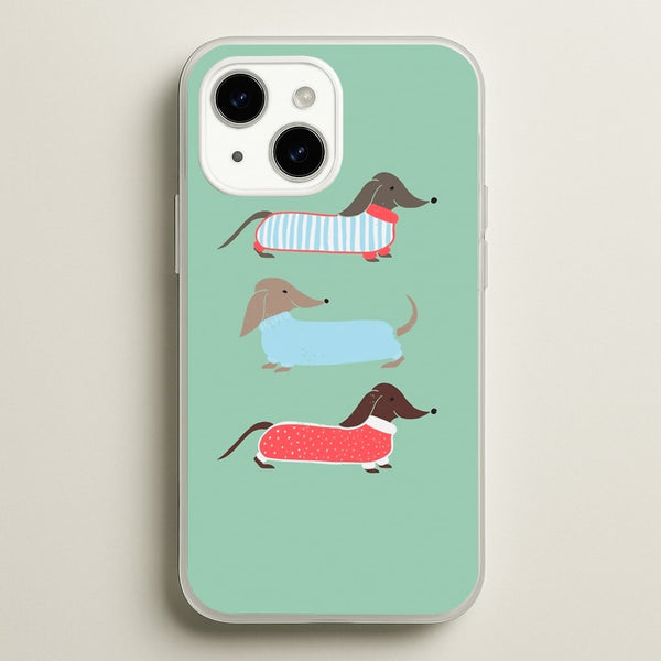 Sausage Dogs in Jumpers - Phone Case for iPhone 14 Plus