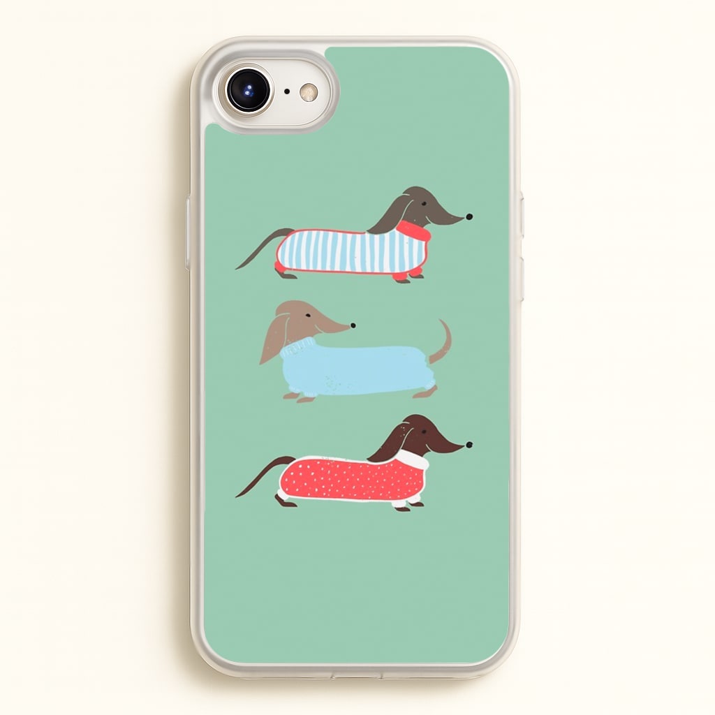 Sausage Dogs in Jumpers - Phone Case for iPhone 6 Plus / 7 Plus / 8 Plus