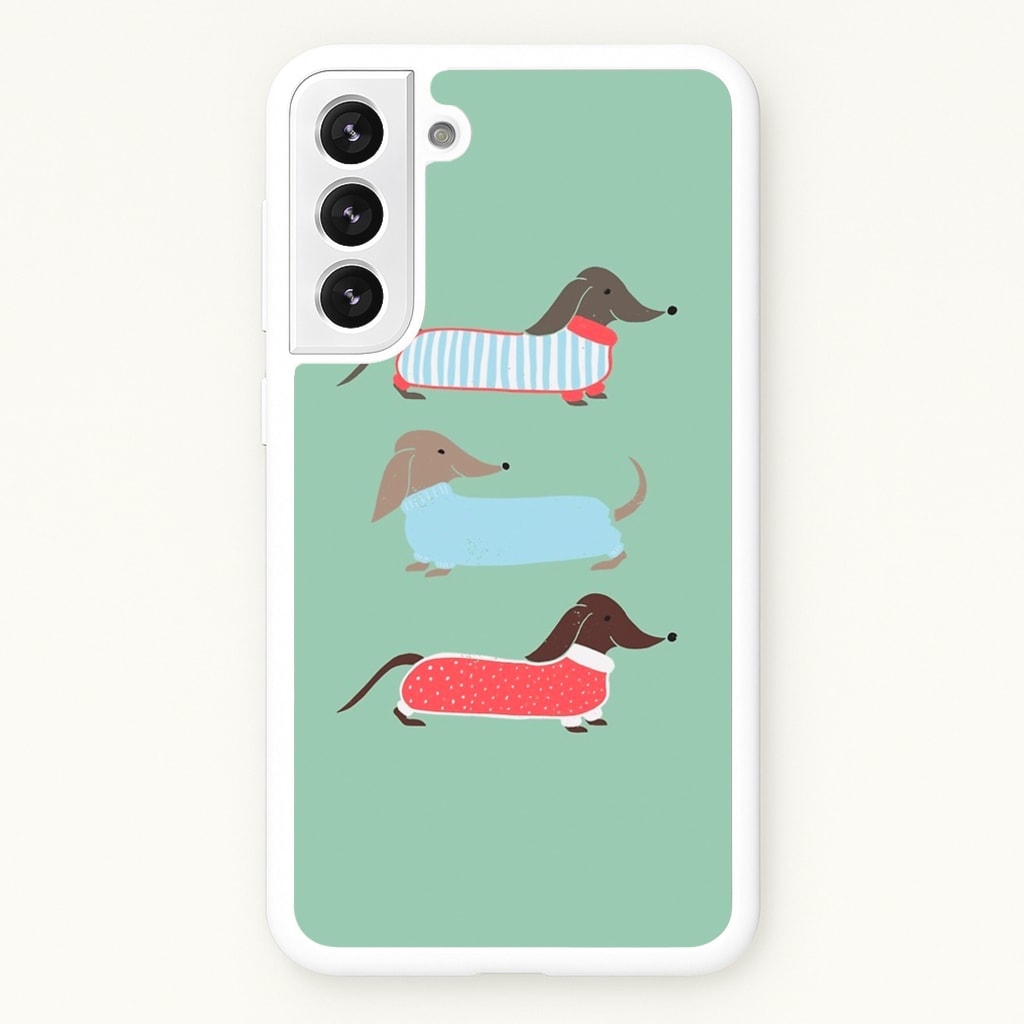 Sausage Dogs in Jumpers - Phone Case for Galaxy S22 Plus