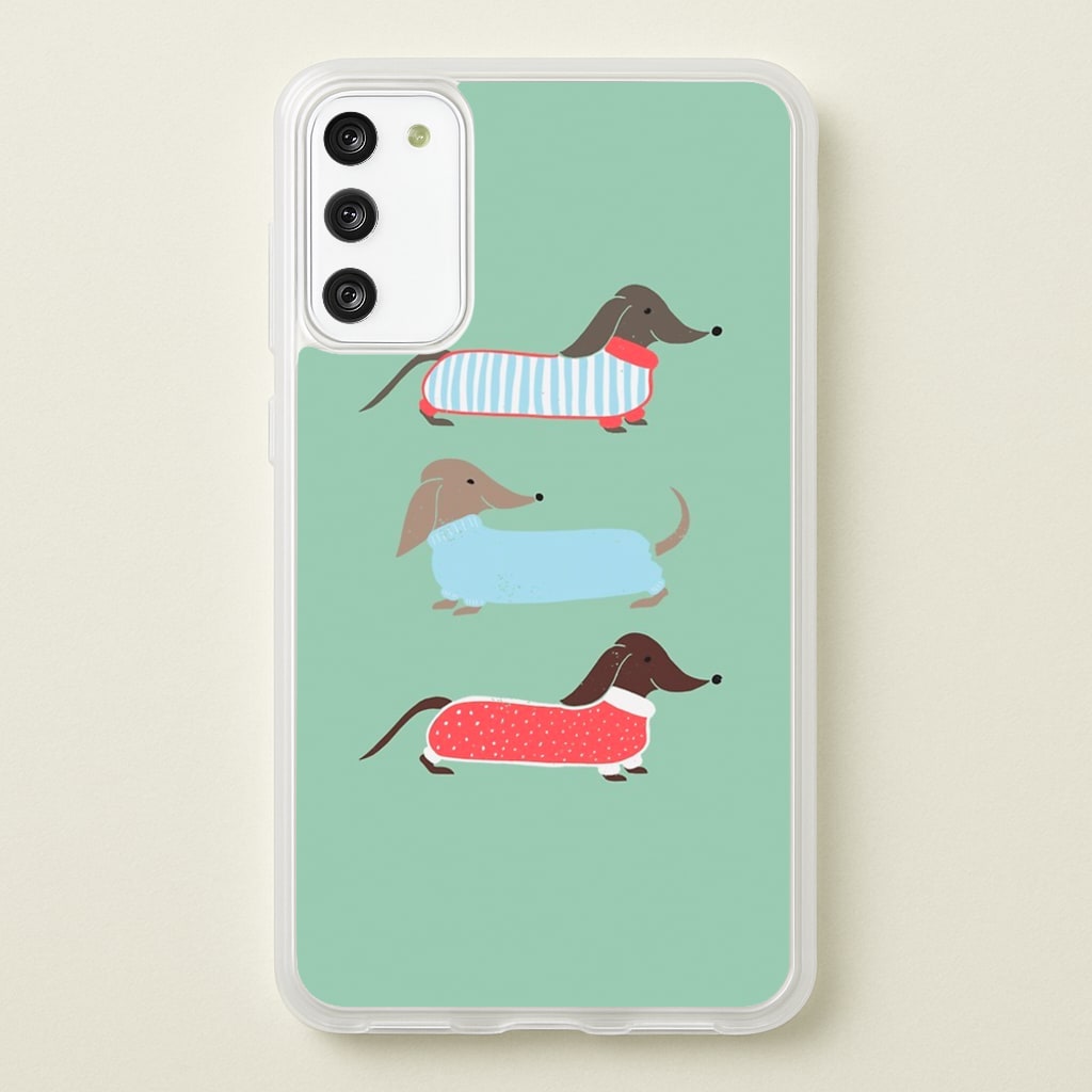 Sausage Dogs in Jumpers - Phone Case for Galaxy A41