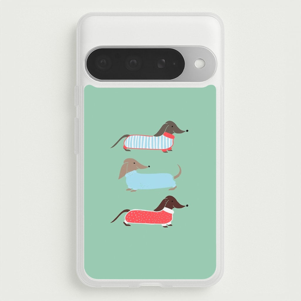Sausage Dogs in Jumpers Phone Case for Google Pixel 10 Pro XL