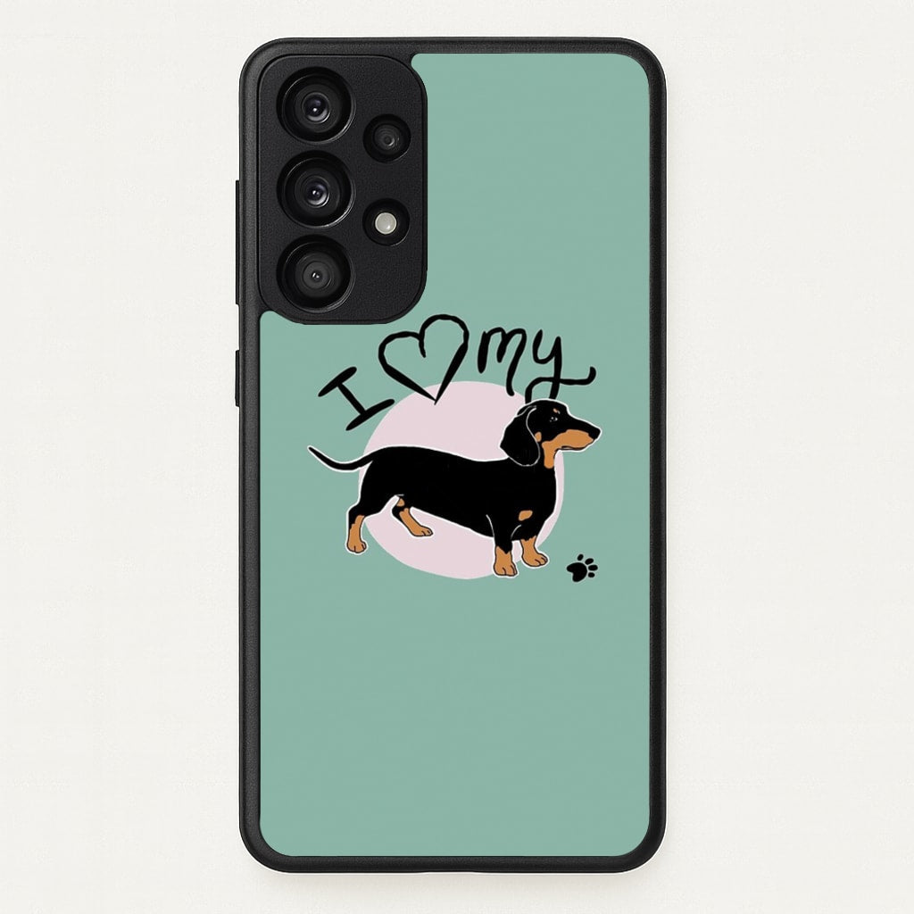 I Love My Dachshund - Phone Case for Galaxy A53