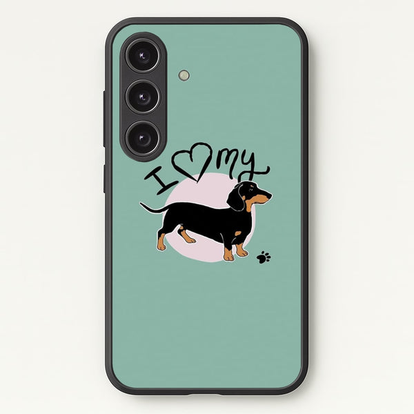 I Love My Dachshund - Phone Case for Galaxy S25