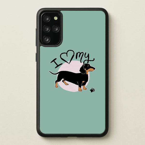 I Love My Dachshund - Phone Case for Galaxy S20 Plus