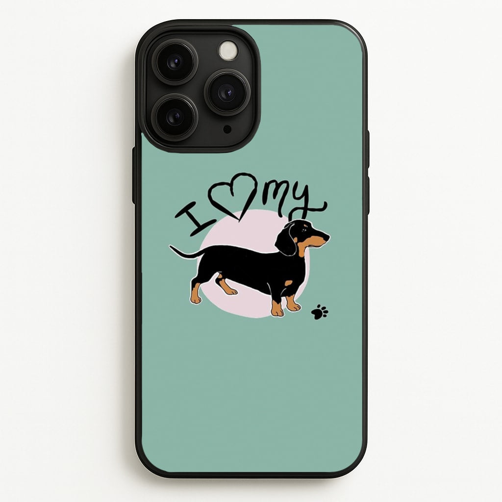 I Love My Dachshund - Phone Case for iPhone 11 Pro