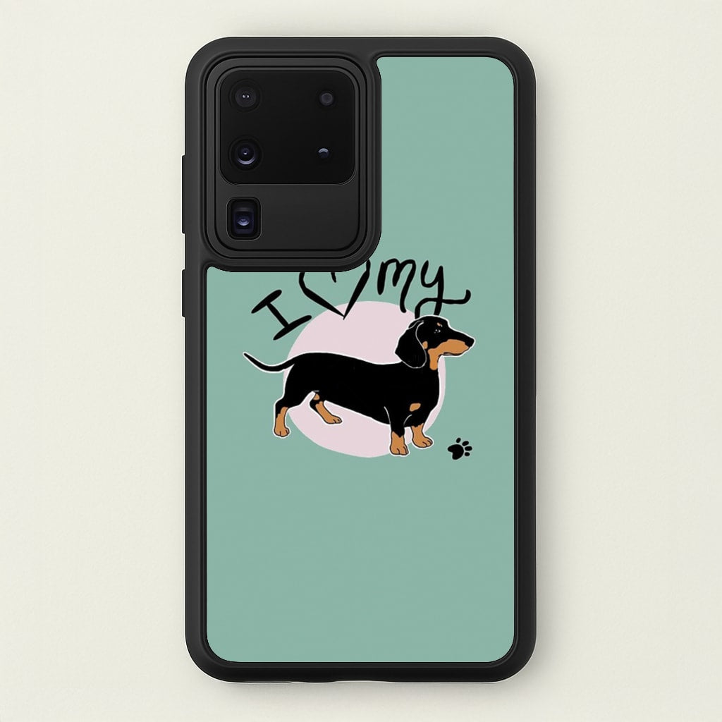 I Love My Dachshund - Phone Case for Galaxy S20 Ultra