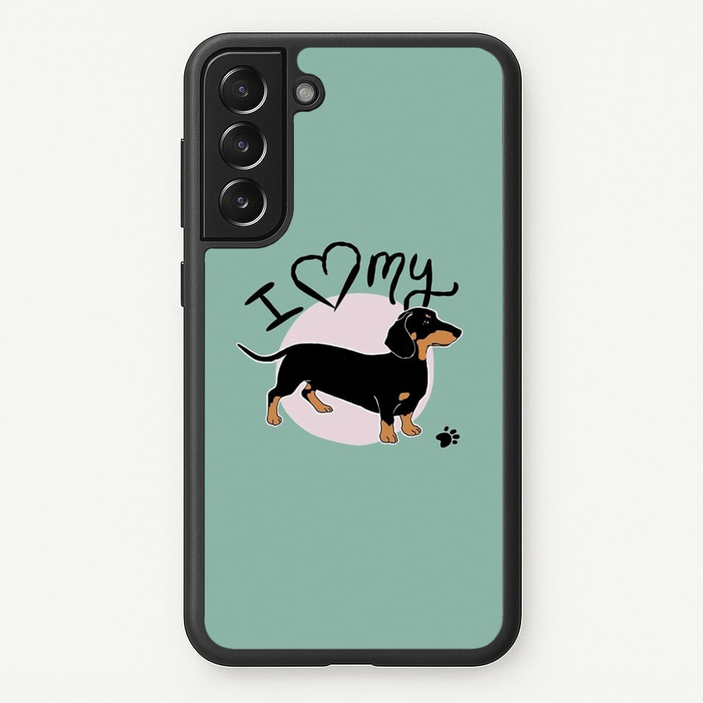 I Love My Dachshund - Phone Case for Galaxy S22 Plus