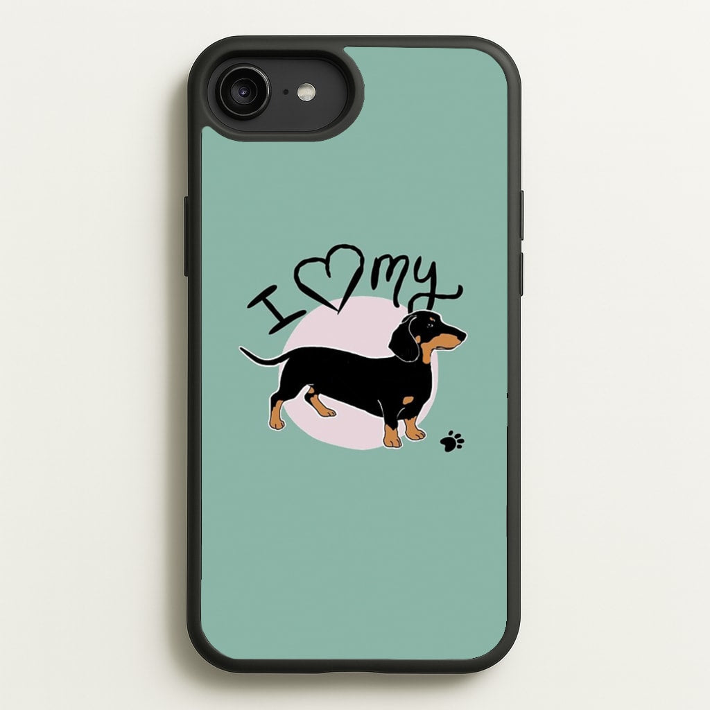 I Love My Dachshund - Phone Case for iPhone 6 Plus / 7 Plus / 8 Plus