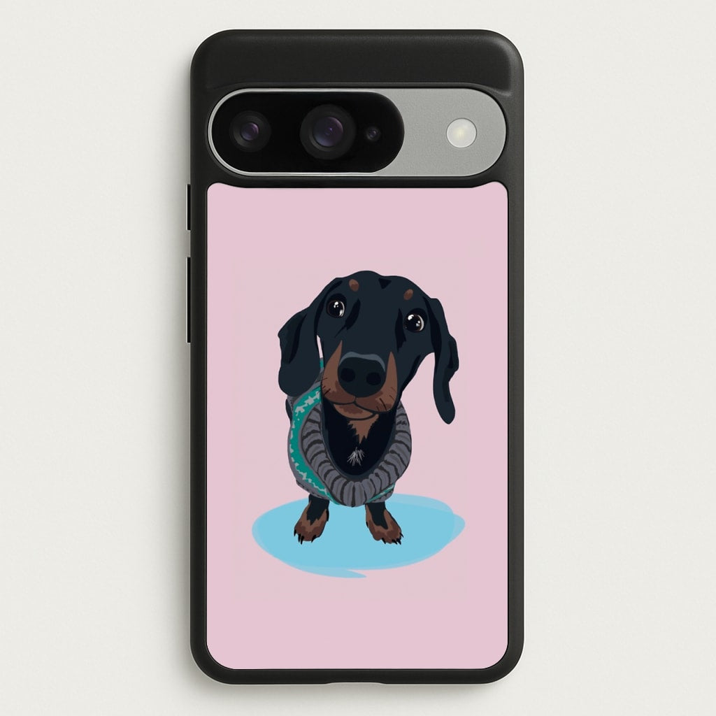 Cartoon Dachshund Phone Case for Google Pixel 10 / 10 Pro