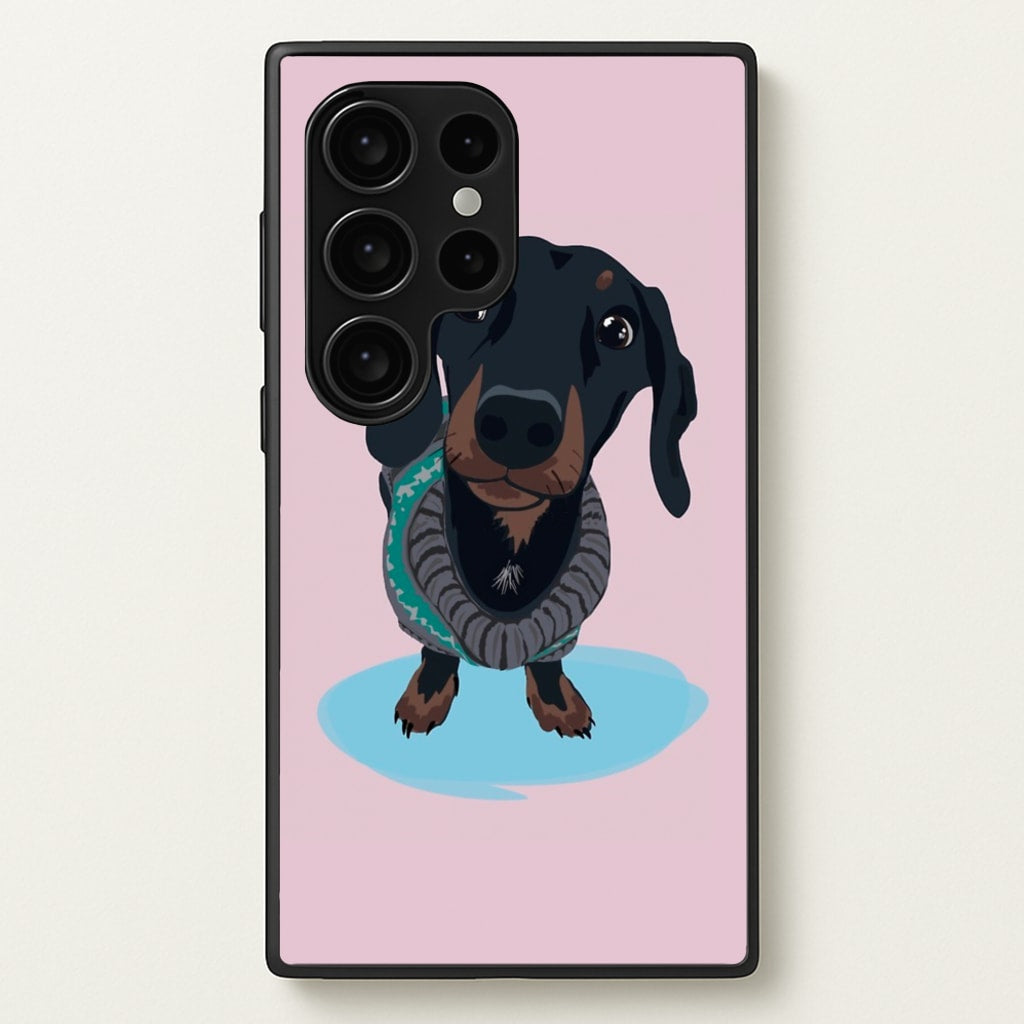 Cartoon Dachshund - Phone Case for Galaxy S24 Ultra