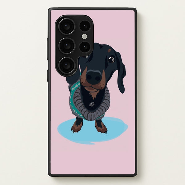Cartoon Dachshund - Phone Case for Galaxy S24 Ultra