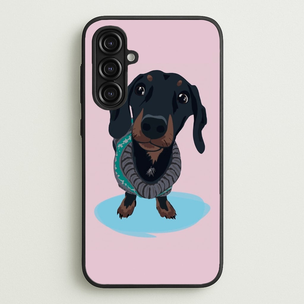 Cartoon Dachshund - Phone Case for Galaxy A16