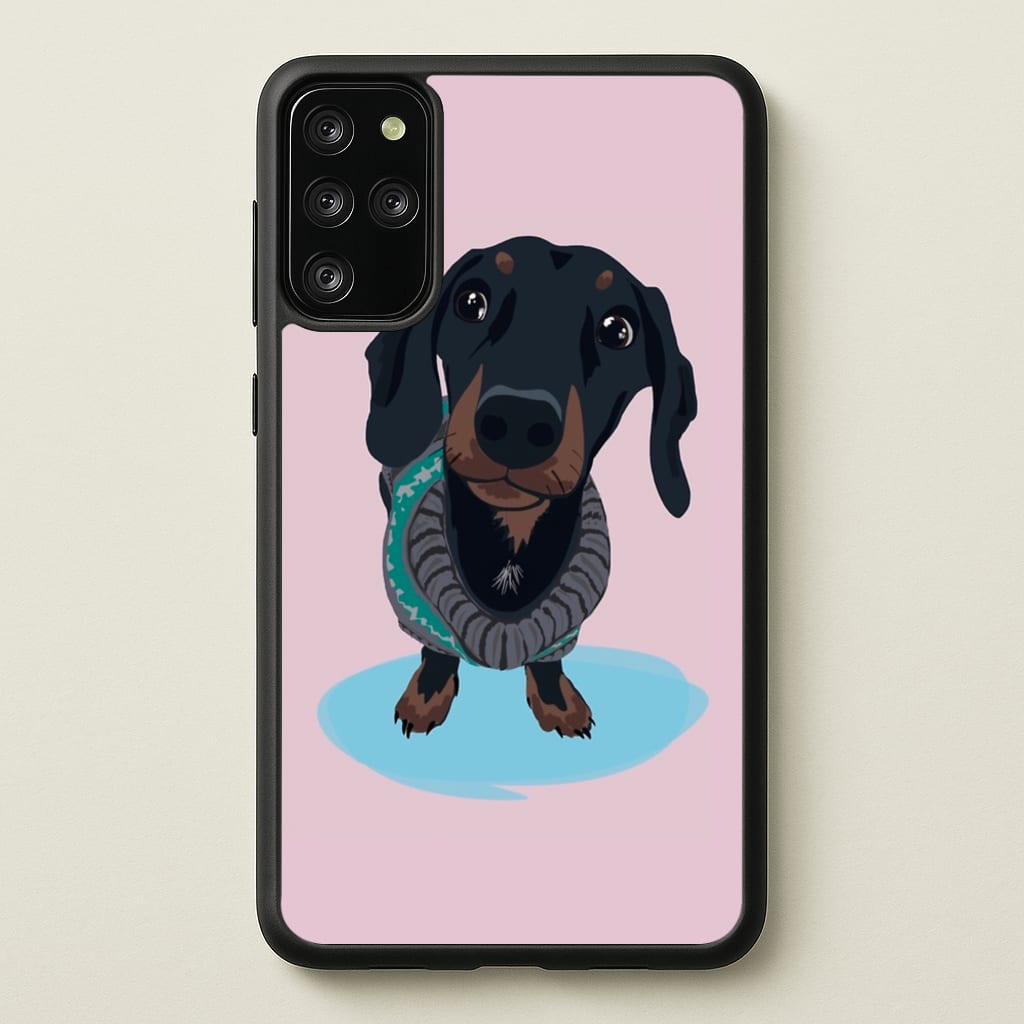 Cartoon Dachshund - Phone Case for Galaxy S20 Plus